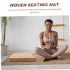 IWOWHERO Yoga Floor Seat Mat Woven Straw Pillow Cushion Meditation