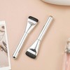 Wide Foundation Pore-Fitting Cosmetic Makeup Brush Silver 4ea