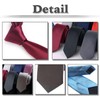 White Fang NC107 Men's Plain Business Necktie, Simple, Office Accessories,