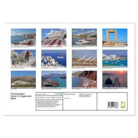The Cyclades - Islands in the Aegean Sea (Wall Calendar 2026 DIN A2 Landscape), CALVENDO Monthly Calendar