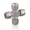 Compression Tube Pipe Fitting Stainless Steel Compression Fitting Adapter Cross