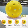 ZHUOKECE Pickleball Balls, 12 Pack USAPA Approved 40 Holes Outdoor