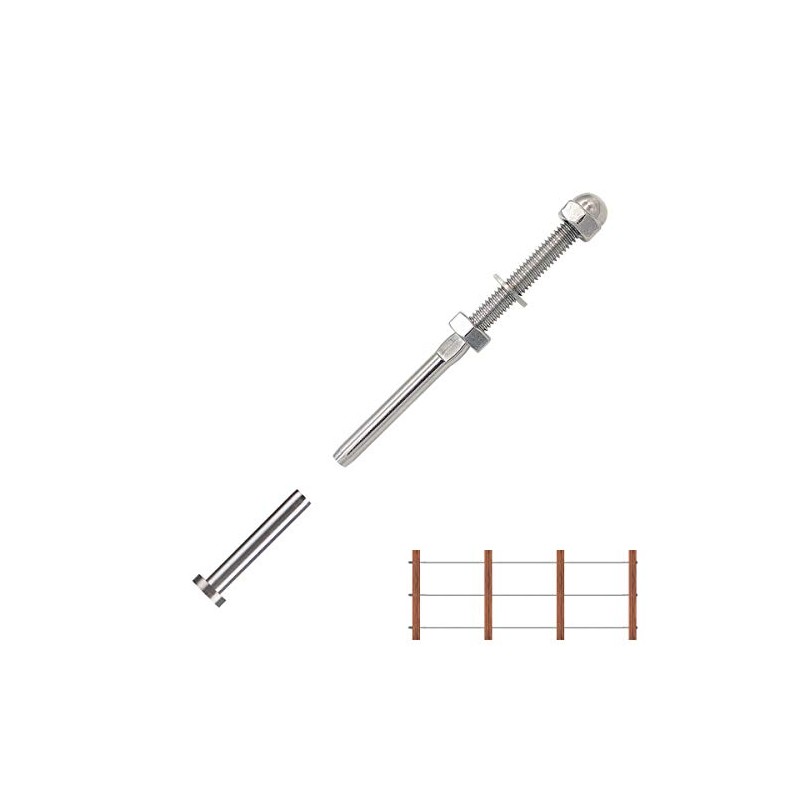 Fayevorite 20 Pairs Threaded Terminal Stud End and Fixed End