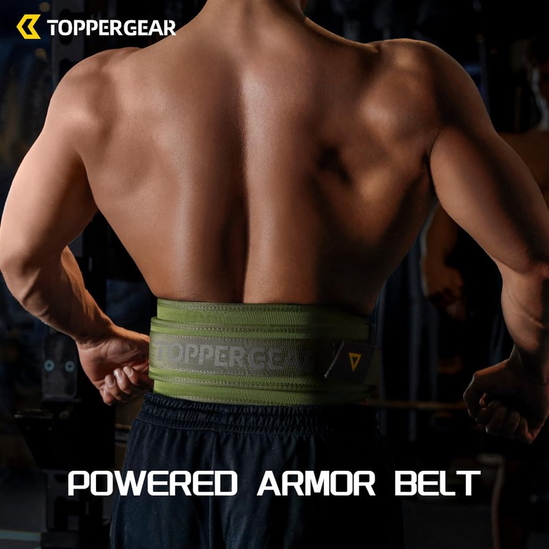 TOPPERGEAR Power Armor Belt Nylon Training Belt Double Construction Heavy
