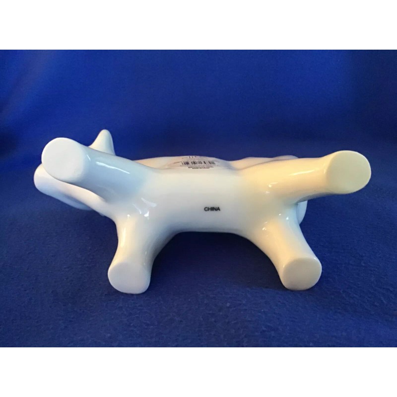 GIBSON WHITE CERAMIC COW SHAPE DAIRY CREAMER