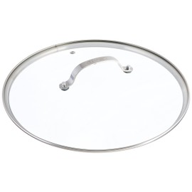 Gotham Steel Clear Tempered Glass Vented Lid - Prevents Pots and Pans from Messy Spillovers (12.5-inch Lid)
