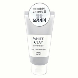 Happy Bath 150g white clay cleansing foam, soap, foaming gel, skin care, makeup removal, impurities, cash on delivery or payment upon order / 해피바스 150g 화이트점토 클렌징폼 안제 비누 포밍젤 피부관리 메이크업 제거 노폐물 착불 또는 주문시 결제
