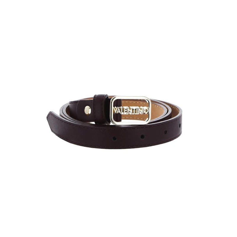 VALENTINO Around Plaque Buckle Belt W85 Vino/Oro - Can be