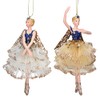 Gisela Graham Cream Blue & Gold Resin and Fabric 16