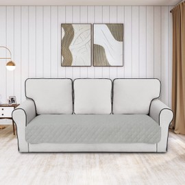 Easy-Going 100% Waterproof Dog Bed Cover, Non-Slip Pet Blanket for Furniture, Washable Couch Cover, Repleasement Sofa Cover (30X70 in, Light Gray)