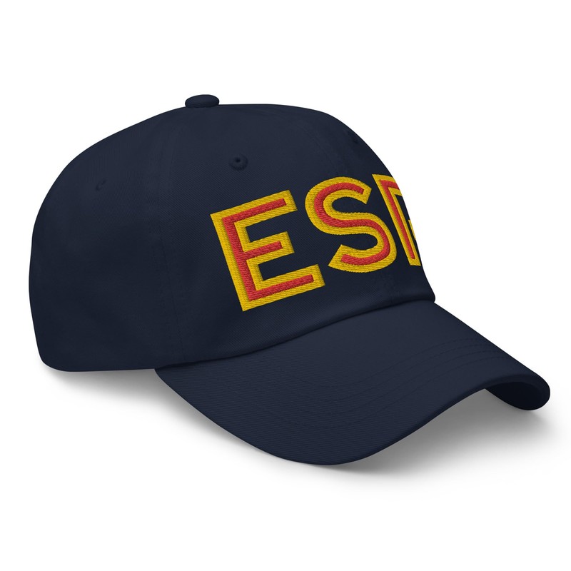 Spain National Flag Retro ESP Soccer Baseball Cap Dad Hat
