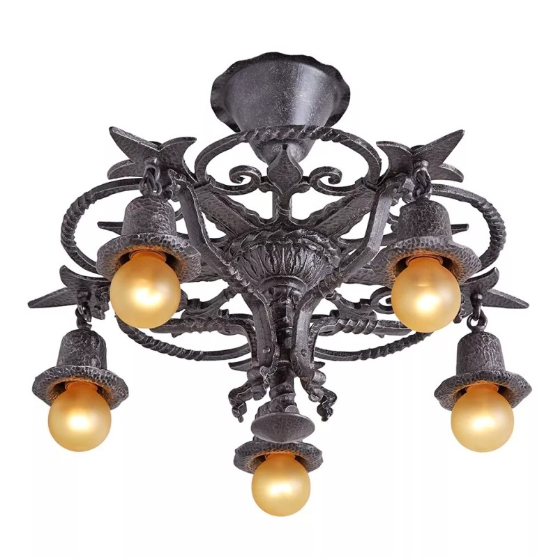 5pcs DIMMABLE LED GOLD FLAME Painted Bulbs for Antique and