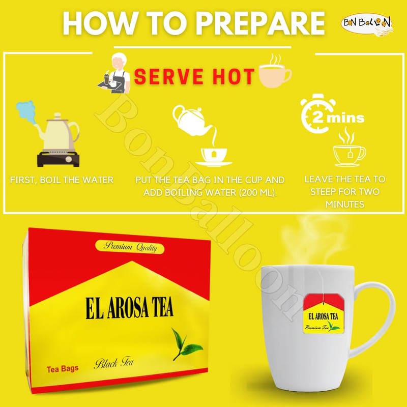 Al Arousa Alarousa Black Tea Bags Teas Indian Kenyan Traditional