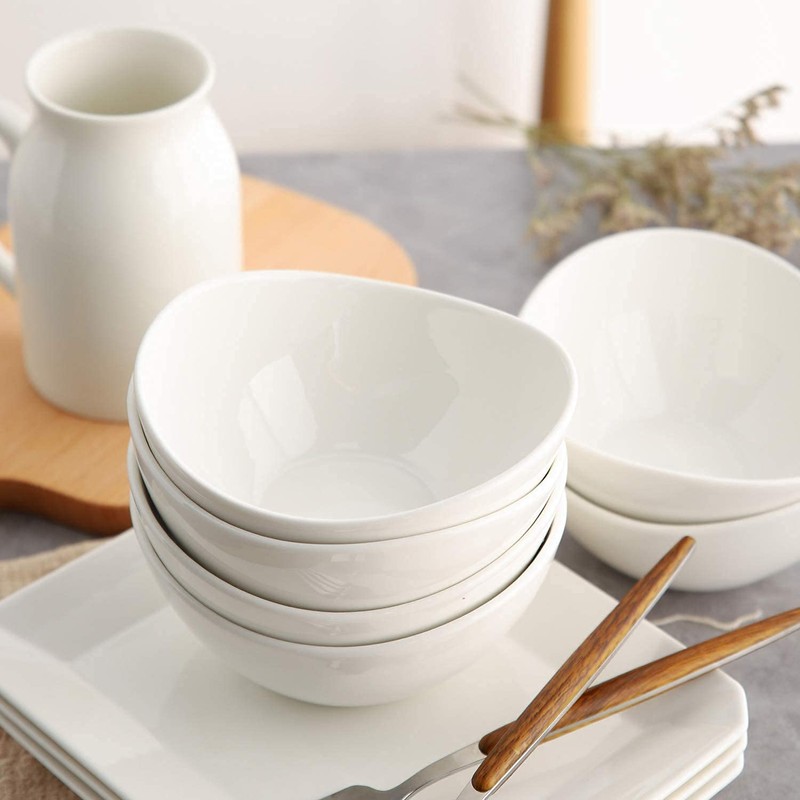 Samsle Porcelain Small Serving Bowls, 10 Ounce Dessert Bowls for