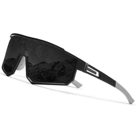 FURISHQI Polarized Sports Sunglasses for Men UV400 Protection Running Mountain Bike Sun Glasses Big Frame Goggles-1PCS