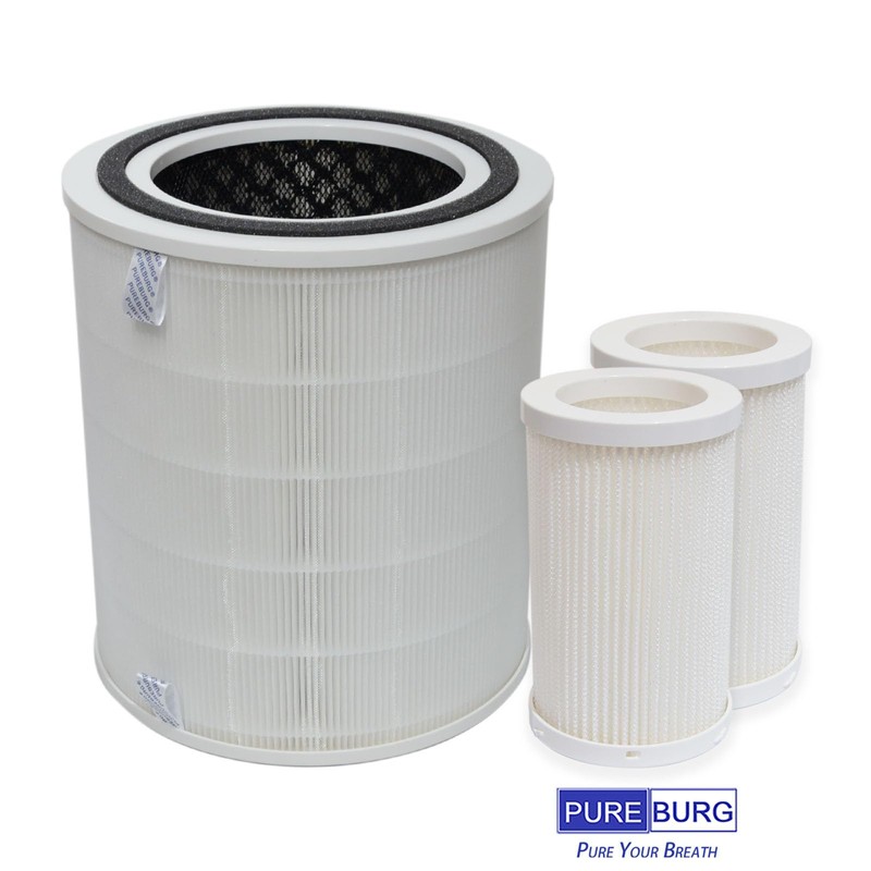 PUREBURG Replacement Filter Set Compatible with DH Lifelabs Aaira HEPA