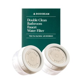 BODIBEAM Bathroom Sink Filter, Set of 2, NSF Certified, Removes Fine Impurities, Chlorine & Rust, Vitamin C Gel, Skincare Water Filter, Gifts for Women