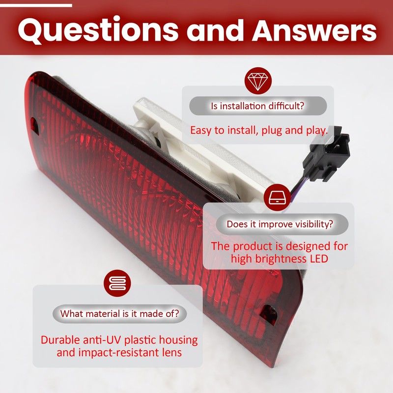Third Brake Light 3rd Brake Light Compatible with Ford E350