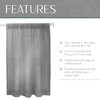 Elrene Home Fashions Cameron - Cortinas de Lino con Nivel,