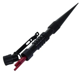 Jig Pro Shop Knotters Tool II Marlin Spike for Paracord, Leather, & Other Cords (Black w/Red)