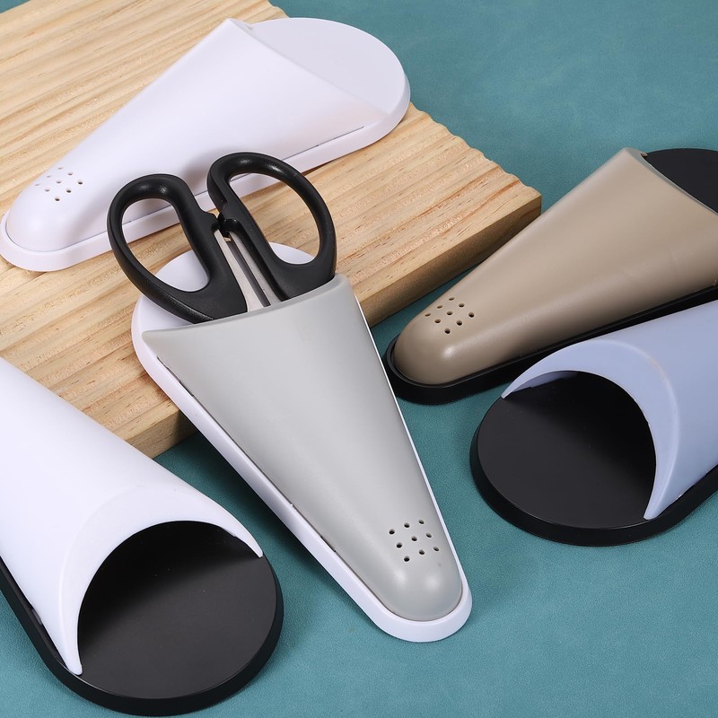 uxcell 2Pcs Magnetic Scissor Holder, Kitchen Scissors Holder with Magnetic
