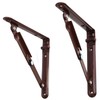 Tanner Folding Metal Shelf Brackets, Set of 2