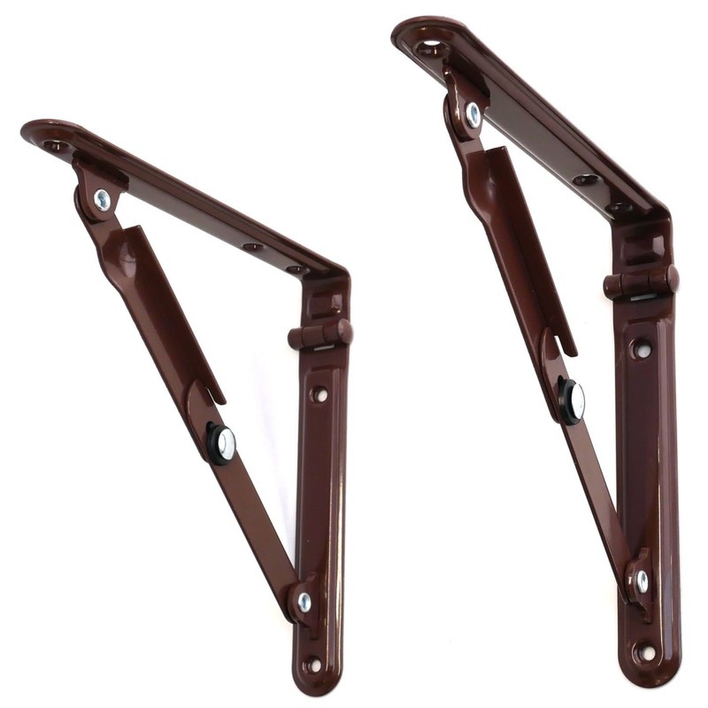 Tanner Folding Metal Shelf Brackets, Set of 2
