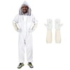 Bee Suits for Men Women,Bee Keeper Suite with Beekeeping Gloves,Beekeeping