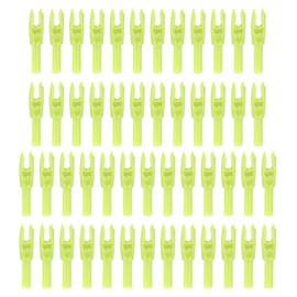 PATIKIL Archery Arrows Nocks 4.2mm 0.165", 50 Pack Insert Arrow Nock Replacement for Hunting Arrows Compound Bow Recurve Bow, Yellow