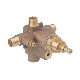 Symmons S262XBODY Temptrol Pressure-Balancing Tub/Shower Valve with VersaFlex Integral Diverter and EasyService Stops, Brass