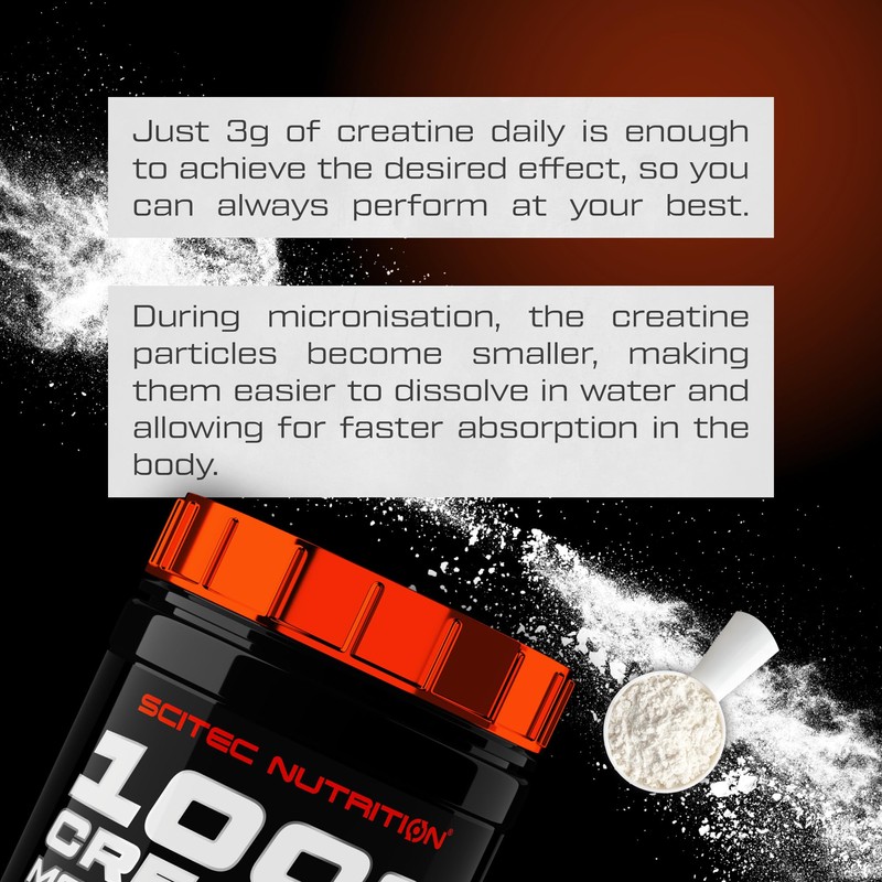 Scitec Nutrition 100% Creatine Monohydrate – Vegan – 3g per