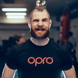 OPRO Silver Level Mouthguard + Strap, Adults and Youth Sports Mouth Guard, Featuring Revolutionary Fitting Technology for American Football, Lacrosse, Hockey, Combat Sports (Black, Youth)