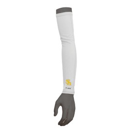 Freeze Tech SoftBank Hawk Collaboration Ice Shoot Cool Arm Cover (51.2 inches (130 cm) Junior Size, White (Performance Line)