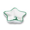 Gmundner Keramik Manufaktur 0324SAST14 Green Deer Star-Shaped Bowl 14 cm
