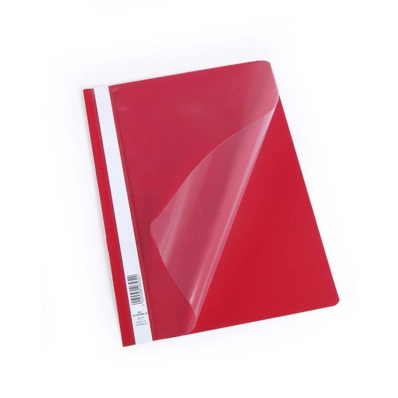 Durable 252300 Clear View Folder-Report File A4 PP, Assorted Colours