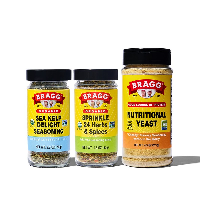 Bragg Sprinkle Herbs and Spices Seasoning, 1.5oz, 3 Pack