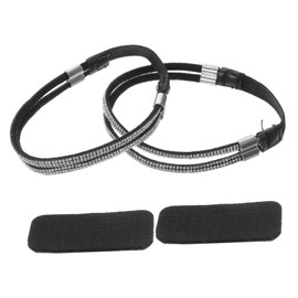 Minkissy High Heel Shoelaces Loose Replacement Straps for Women Elastic Laces Black