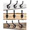FUXXER 3 x Solid Iron Hooks, Coat and Clothes Hooks,