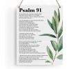 BELLOWDEER Scripture Wall Art Bible Verses Psalm 91 Decor 8X10