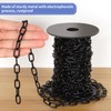 MOLIGOU 1/12" Black Metal Hanging Chain Roll, 33ft Light Duty