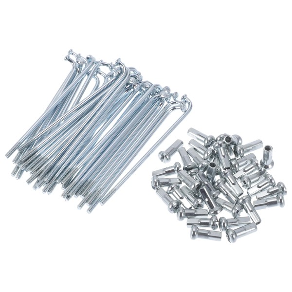 TUCKBOLD Bicycle Spokes Bike Wheel Spokes Silver Tone Nipple 1