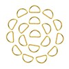 Trimming Shop Non Welded Metal D Ring Fasteners Durable Buckles