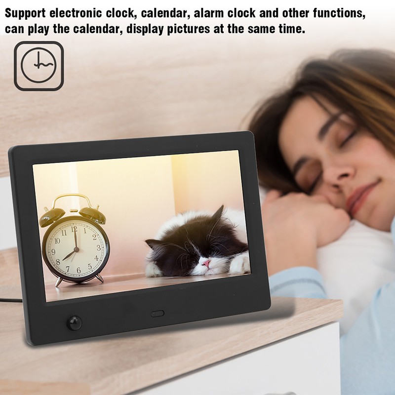 7in Digital Photo Frame 800x480 HD Electronic Album with Body