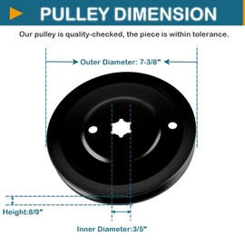 SCBHWJ UPGRADED 956-04002 756-04002 Transmission Pulley Compatible with Cu b Cadet LT-1040 LTX-1040 Tractor V-Pulley fits for 247273740, 247273730, 247273271, 247255860, 247273410, 247273721