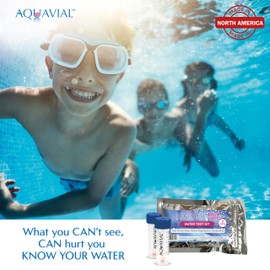 AquaVial Easy Check Water Testing Kit for Drinking Water Pool Hot Tub Spa Highly Sensitive Test Using HPC Tests Detecting Bacteria and Fungi 2 Pack