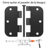 Bisagra Eurovent Serie 35 Aluminio (par) Incluye Tornillería (Blanco)