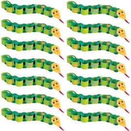 Unique Snake DIY Paper Chain Craft Kit (Pack of 4) - Fun & Easy-to-Make Activity for Kids and Adults