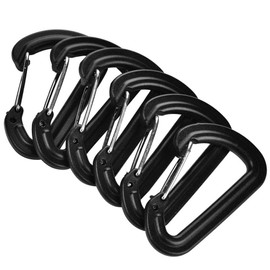 MAGT Carabiner Hooks, Pack of 20 Carabiners Outdoor Key Chain Climbing Clasp Buckle for Outdoor Climbing Camping Hiking Fishing
