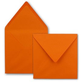 FarbenFroh® Series Square Envelopes Without Window, 15.5 x 15.5 mm Wet sealing for Wedding Cards, Invitations and More