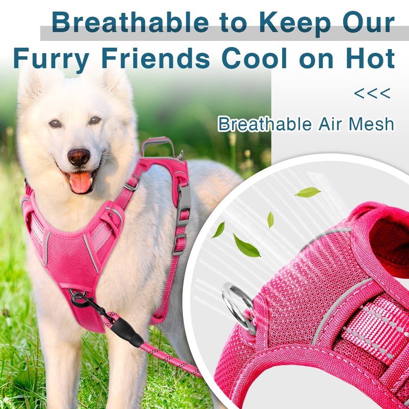 BARKBAY Dog Harness No Pull with ID Tag Pocket -